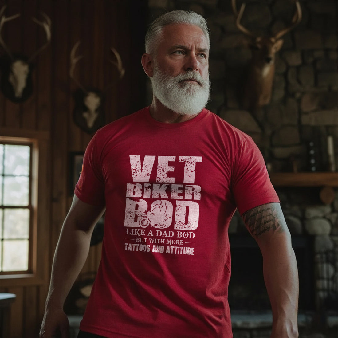 Vet Biker Bod Shirt Like A Dad Bod But T-Shirt