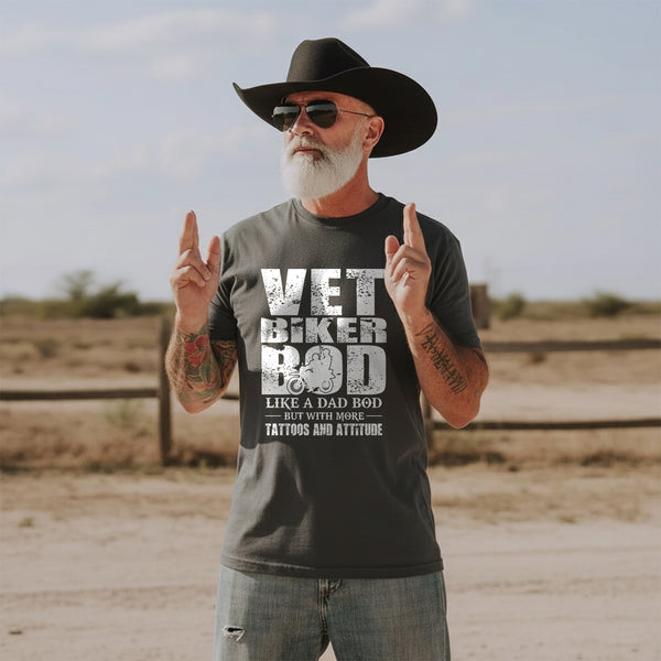 Vet Biker Bod Shirt Like A Dad Bod T-Shirt