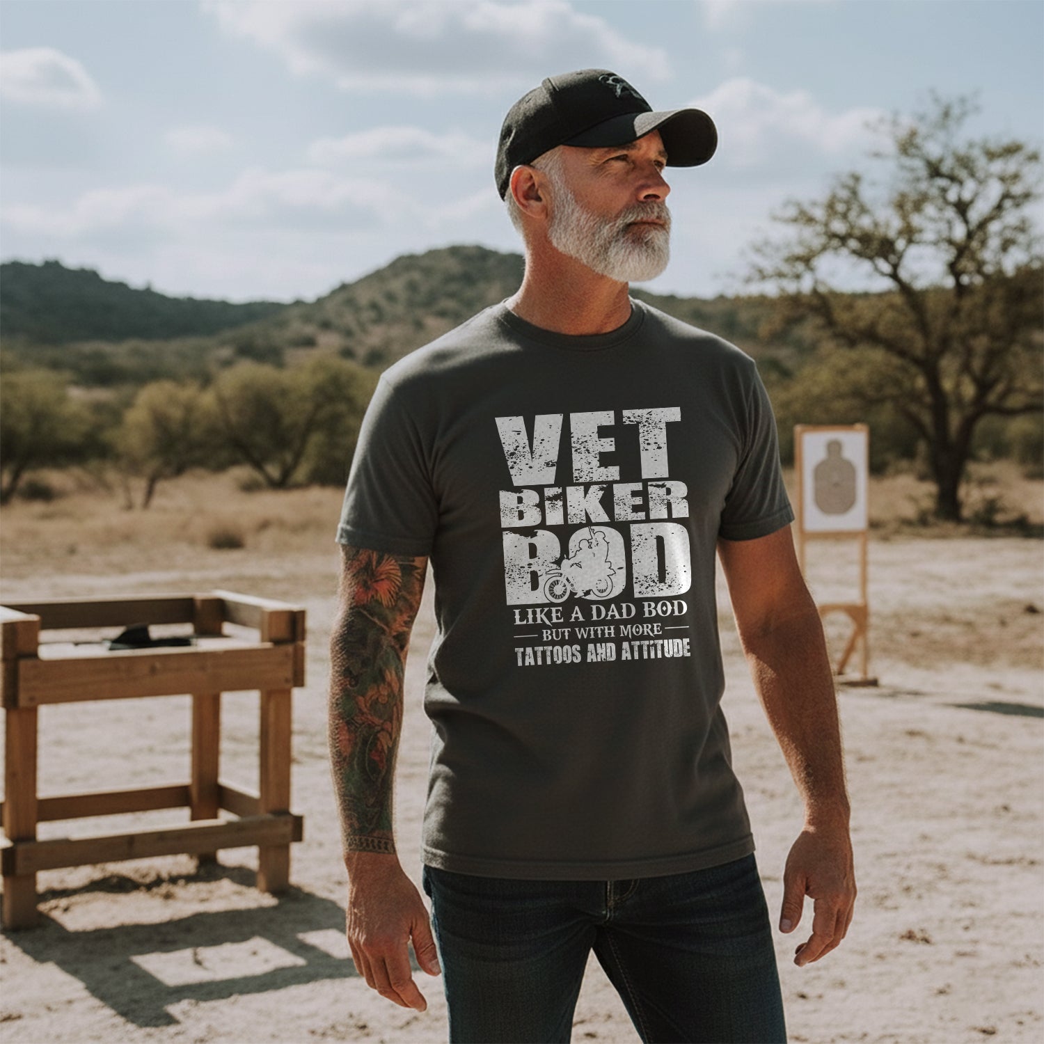 Vet Biker Bod Shirt Like A Dad Bod But T-Shirt