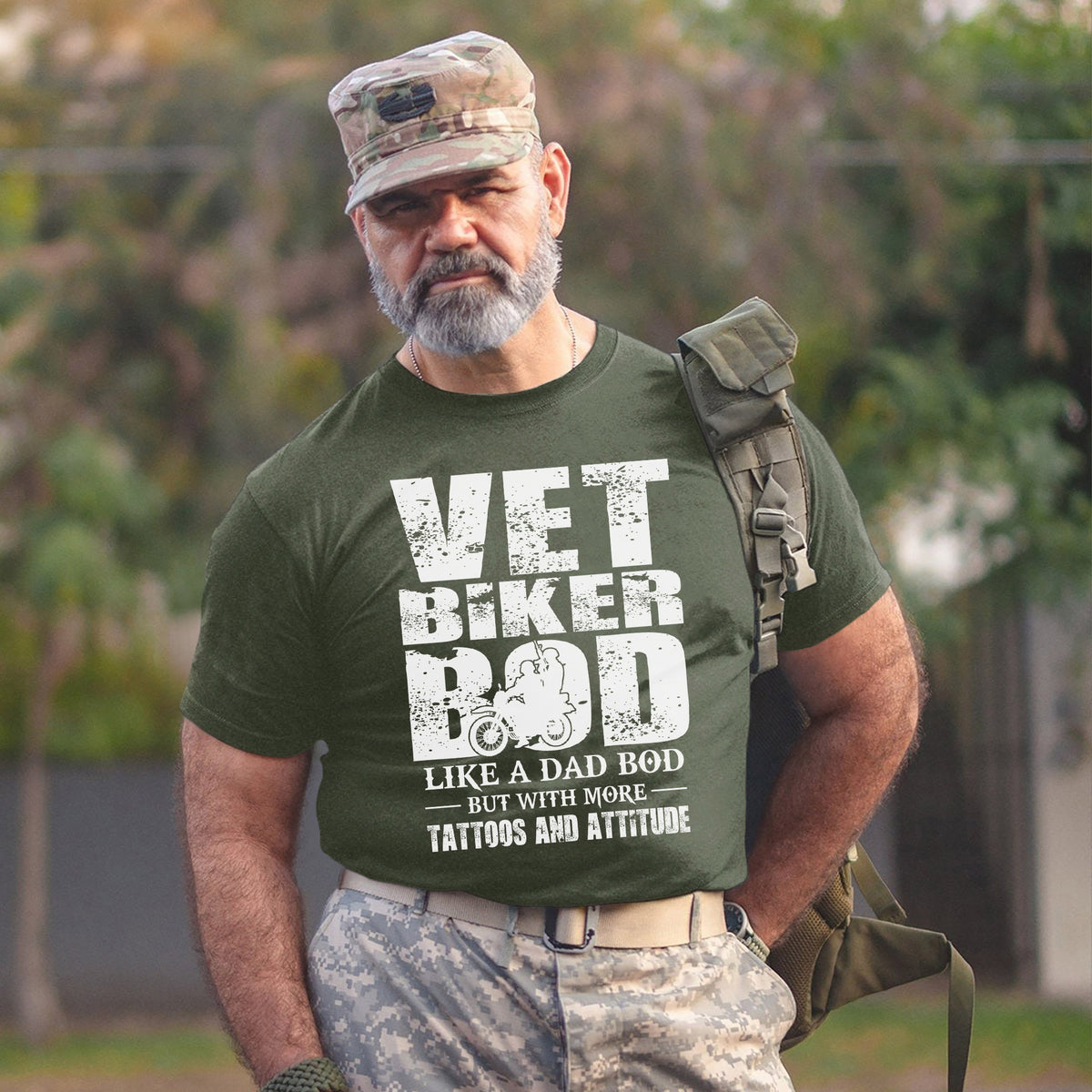 Vet Biker Bod Shirt Like A Dad Bod T-Shirt