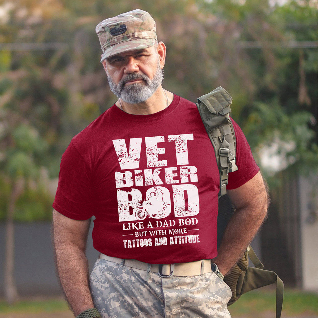 Vet Biker Bod Shirt Like A Dad Bod T-Shirt