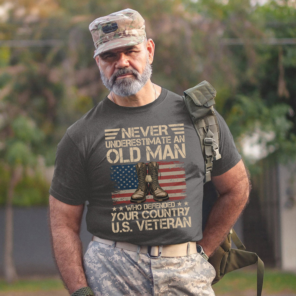 Never Underestimate an Old Man Who T-Shirt