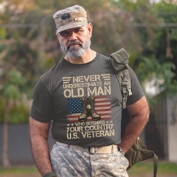 Never Underestimate an Old Man Who T-Shirt