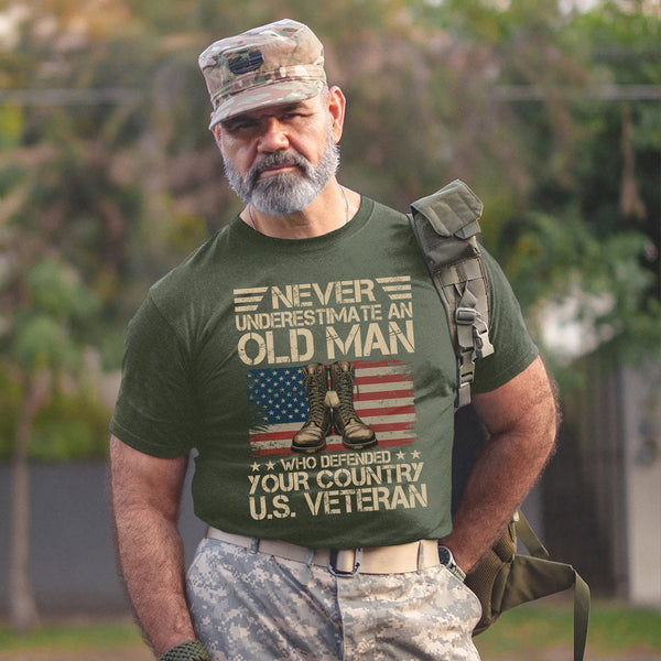 Never Underestimate an Old Man Who T-Shirt