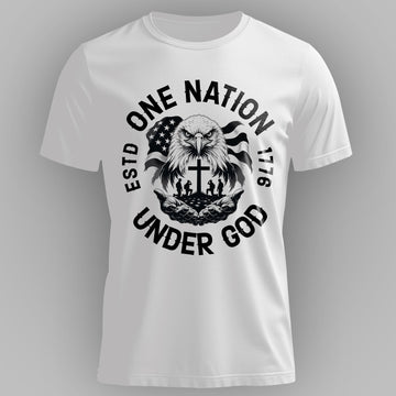 One Nation Under God with Eagle Jesus T-Shirt