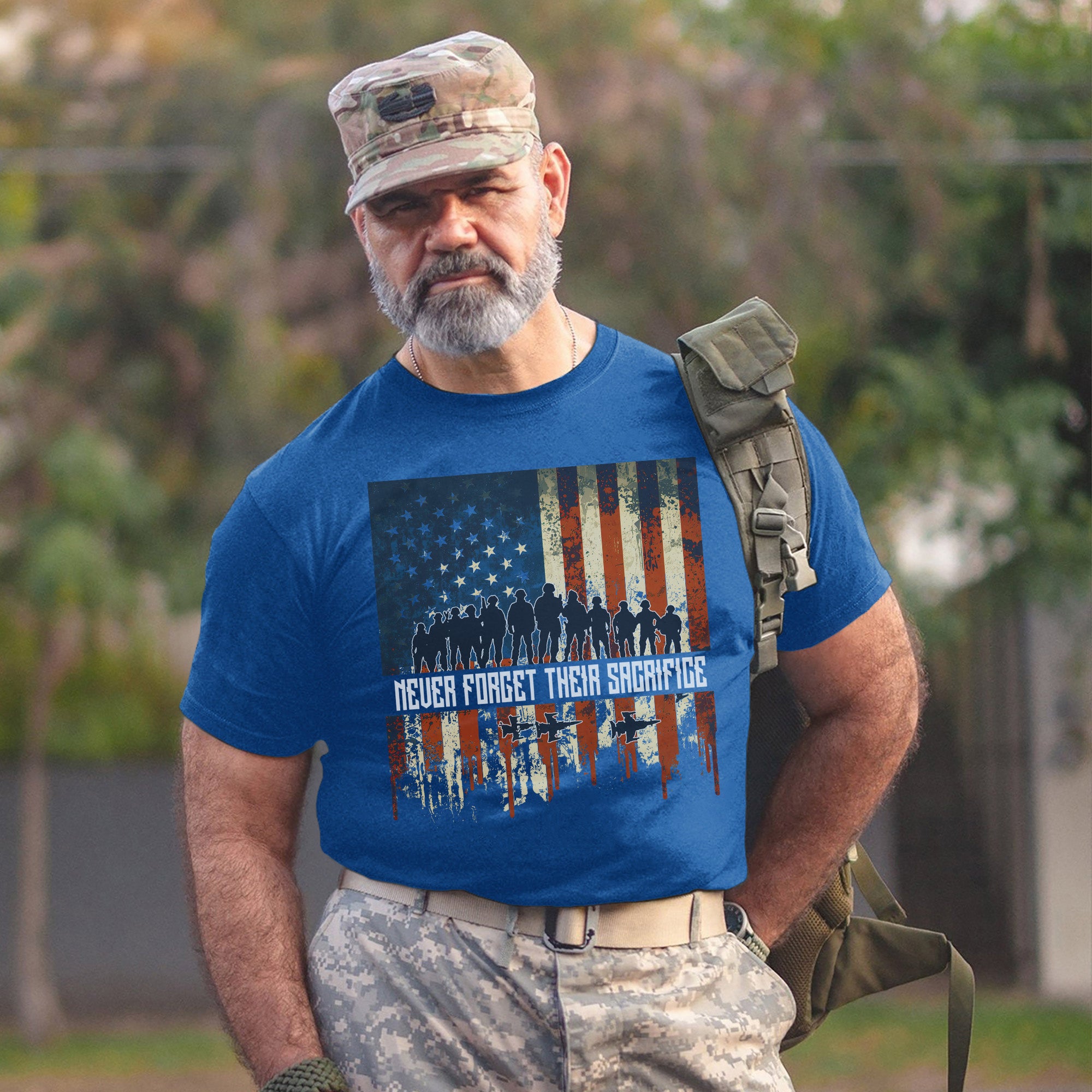 Never Forget Their Sacrifice Honoring the Brave Who Gave Everything for Freedom and Country T-Shirt