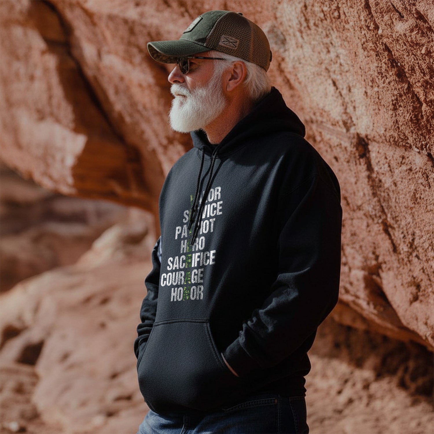 Valor Service Hero Sacrifice Courage Honor Hoodie