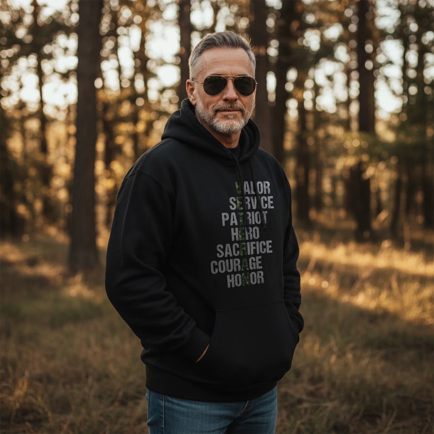 Valor Service Hero Sacrifice Courage Honor Hoodie