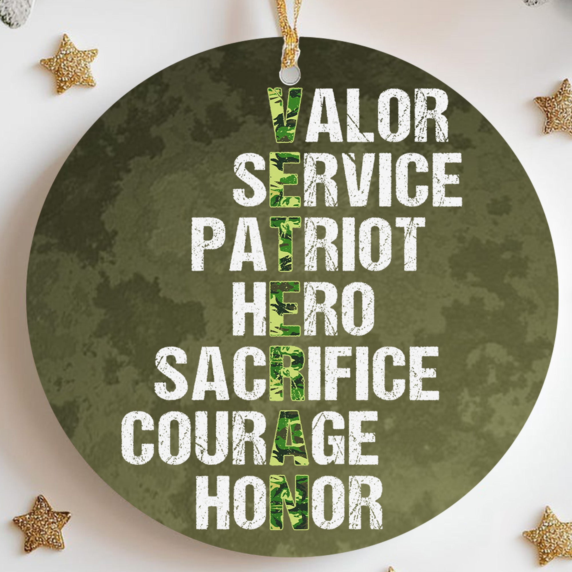 Veteran Pride Tribute Ornament Secondary image