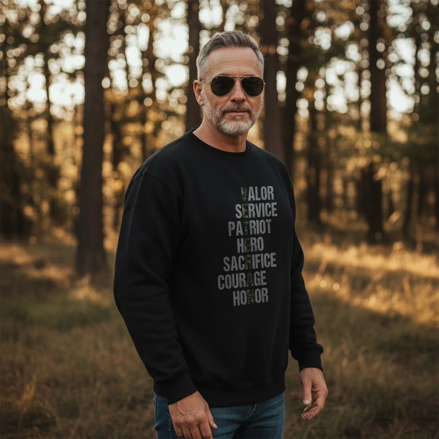 Valor Service Hero Sacrifice Courage Sweatshirt