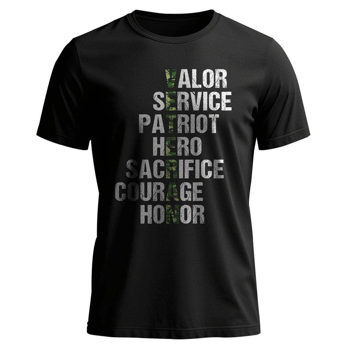 Valor Service Hero Sacrifice Courage Honor T-Shirt Main image
