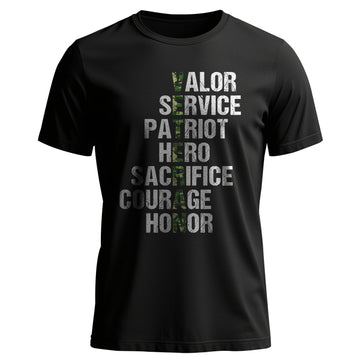 Valor Service Hero Sacrifice Courage Honor T-Shirt