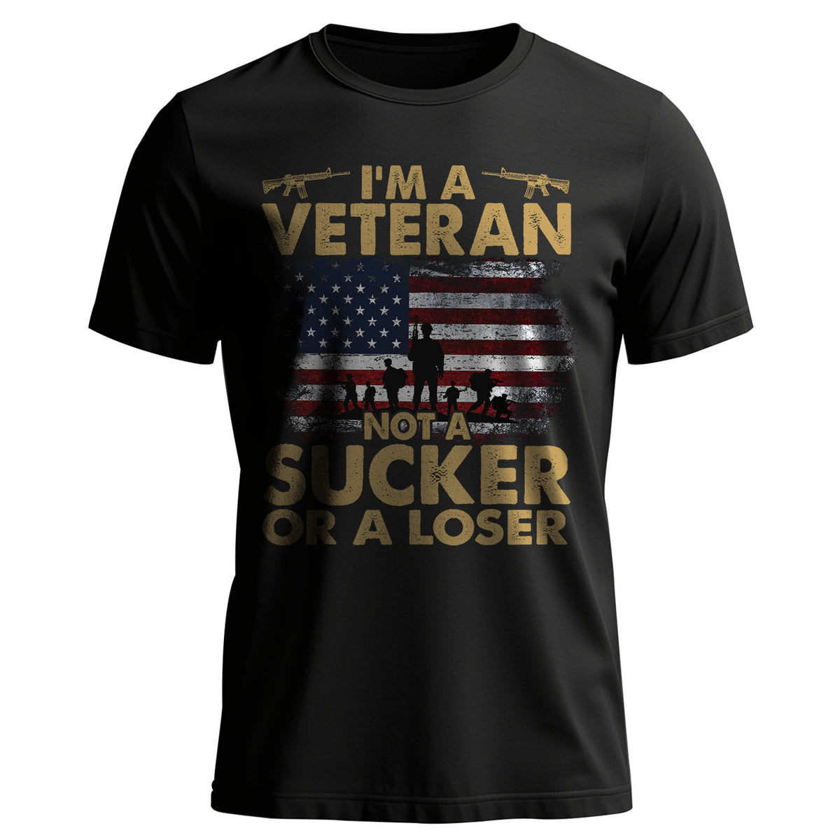 I'm a Veteran Not a Sucker Not a Loser T-Shirt Main image