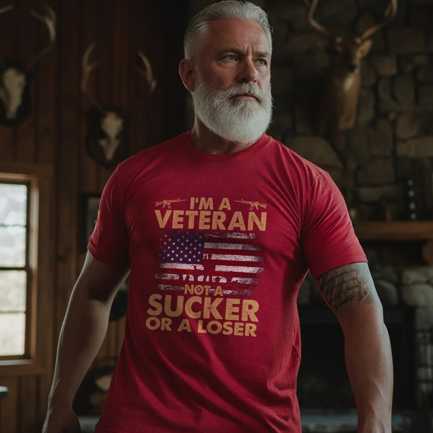 I'm a Veteran Not a Sucker Not a Loser T-Shirt Secondary image