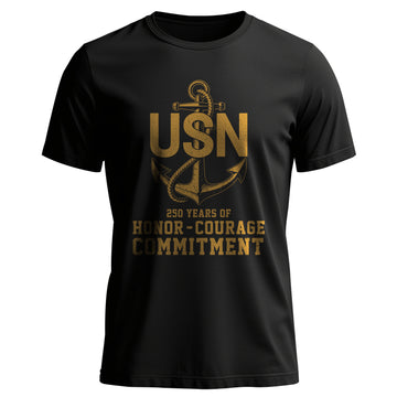 250 Years of U.S. Navy Honor and T-Shirt
