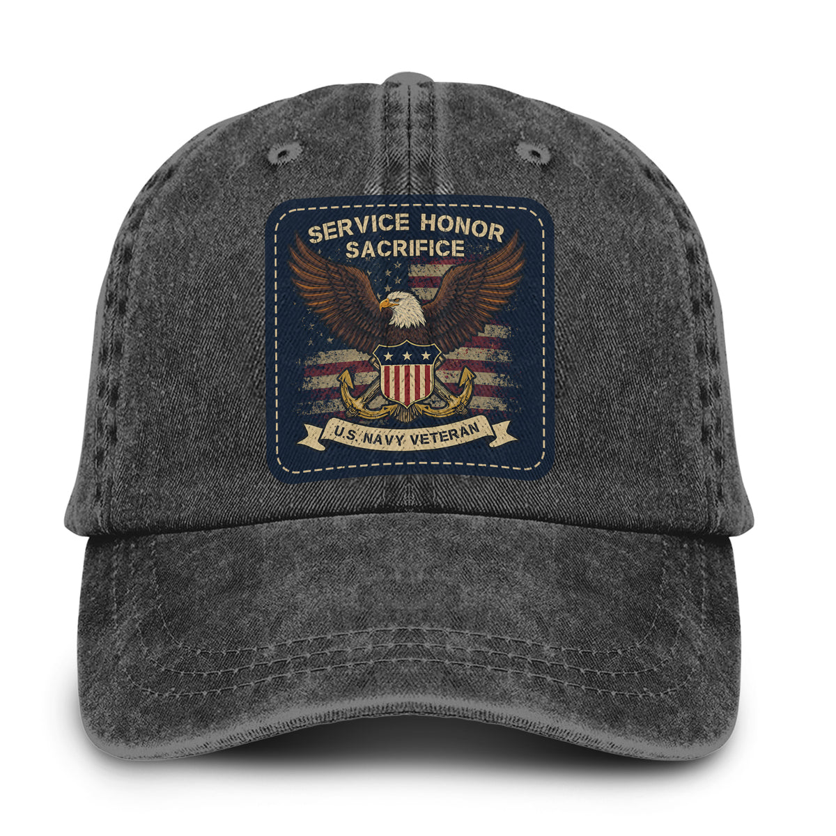 U.S. Navy Veteran Proud Defender Baseball Cap Main image