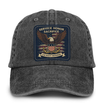 U.S. Navy Veteran Proud Defender Baseball Cap
