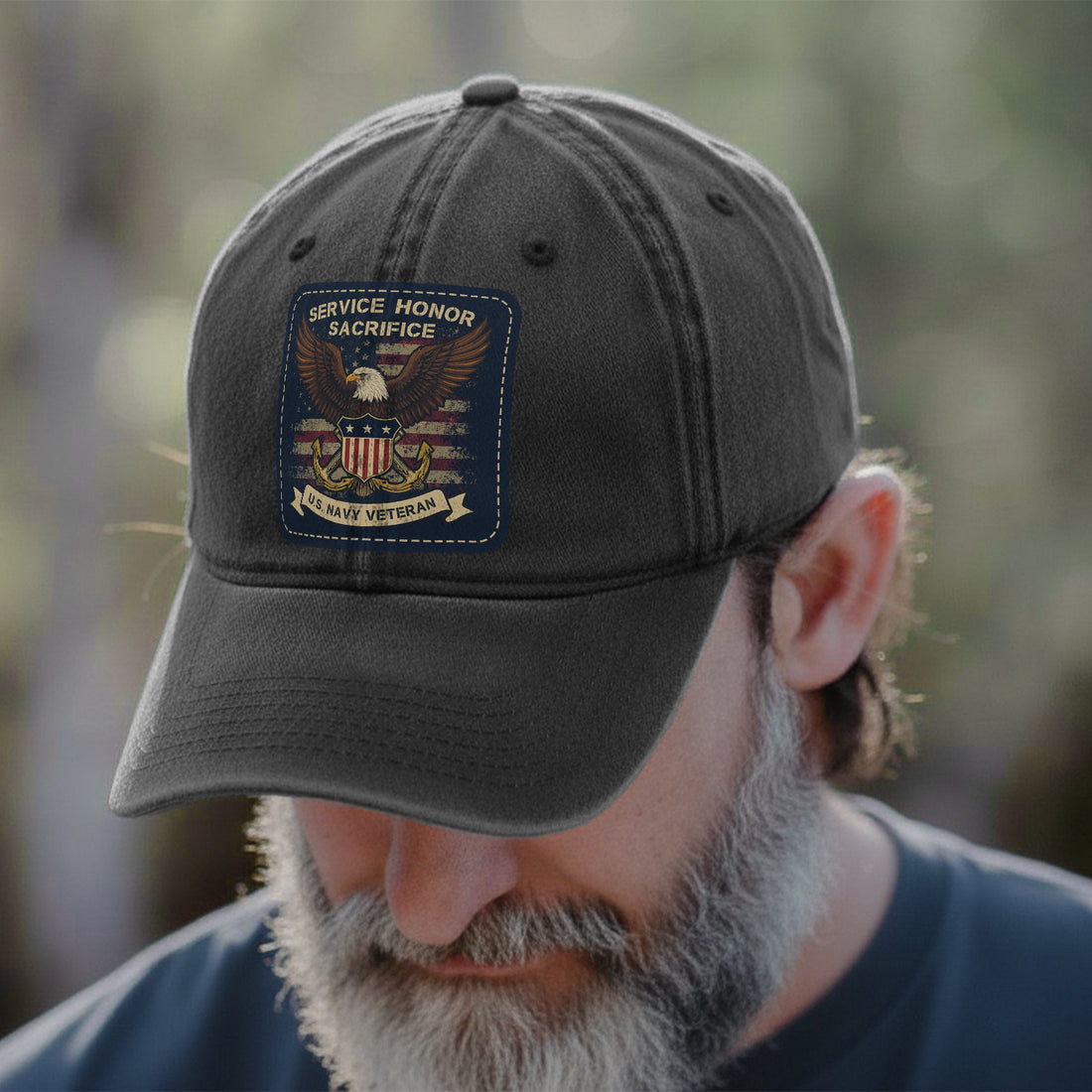 U.S. Navy Veteran Proud Defender Baseball Cap