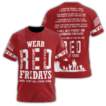 RED Fridays Until They All All-over Print T-Shirt