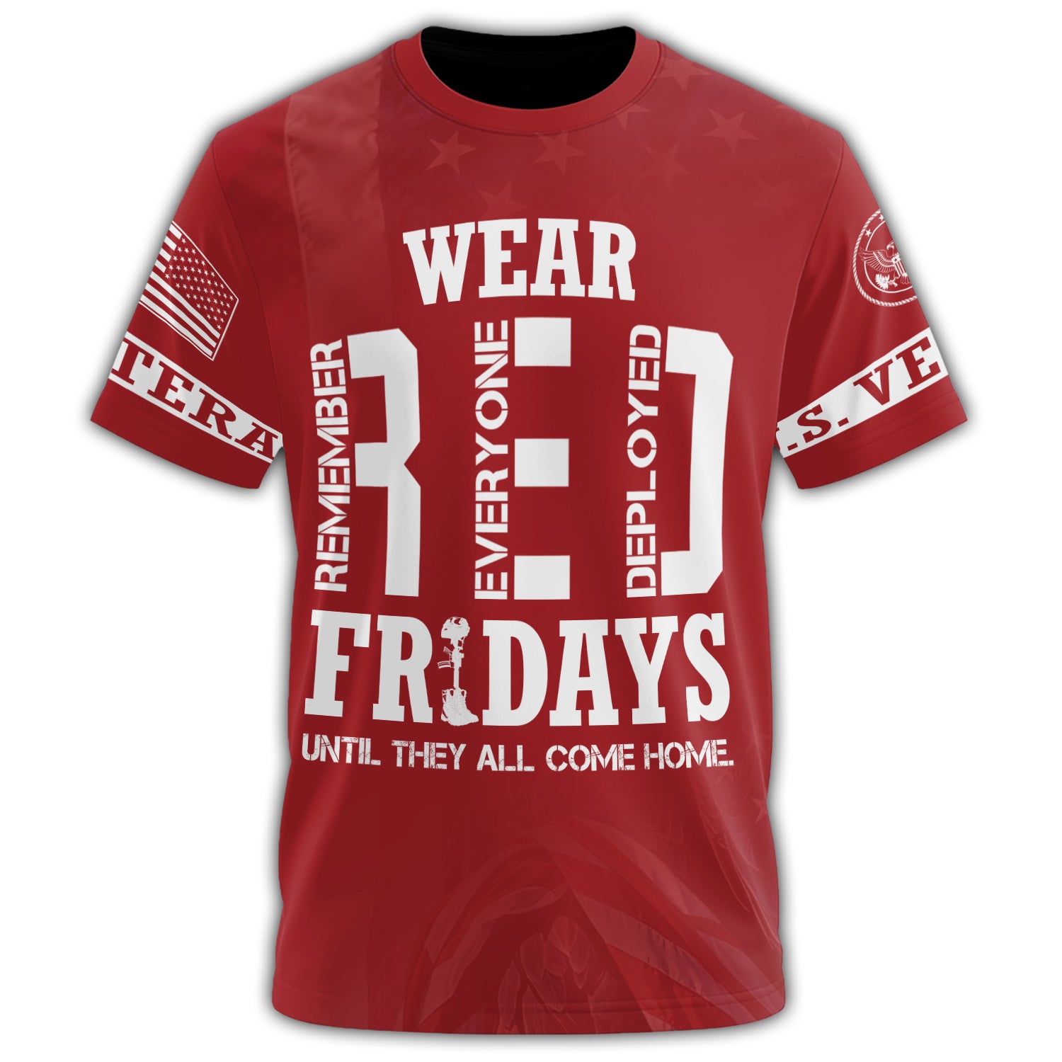 RED Fridays Until They All All-over Print T-Shirt Secondary image