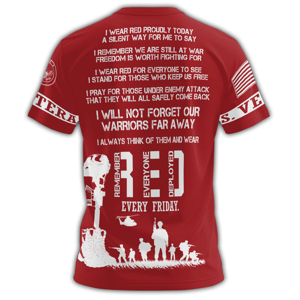RED Fridays Until They All All-over Print T-Shirt