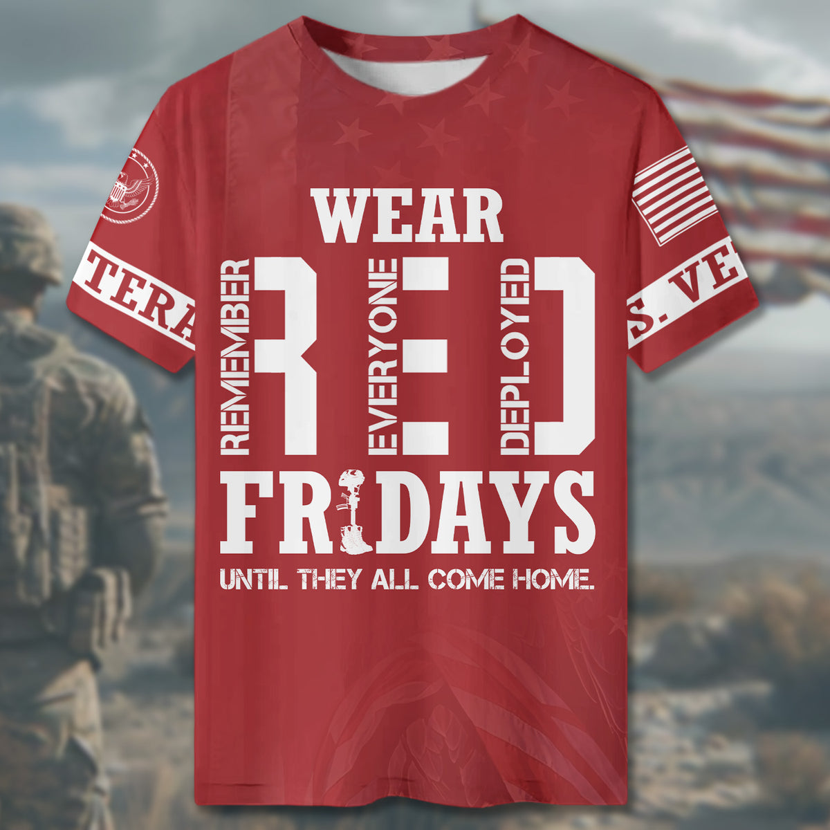 RED Fridays Until They All All-over Print T-Shirt