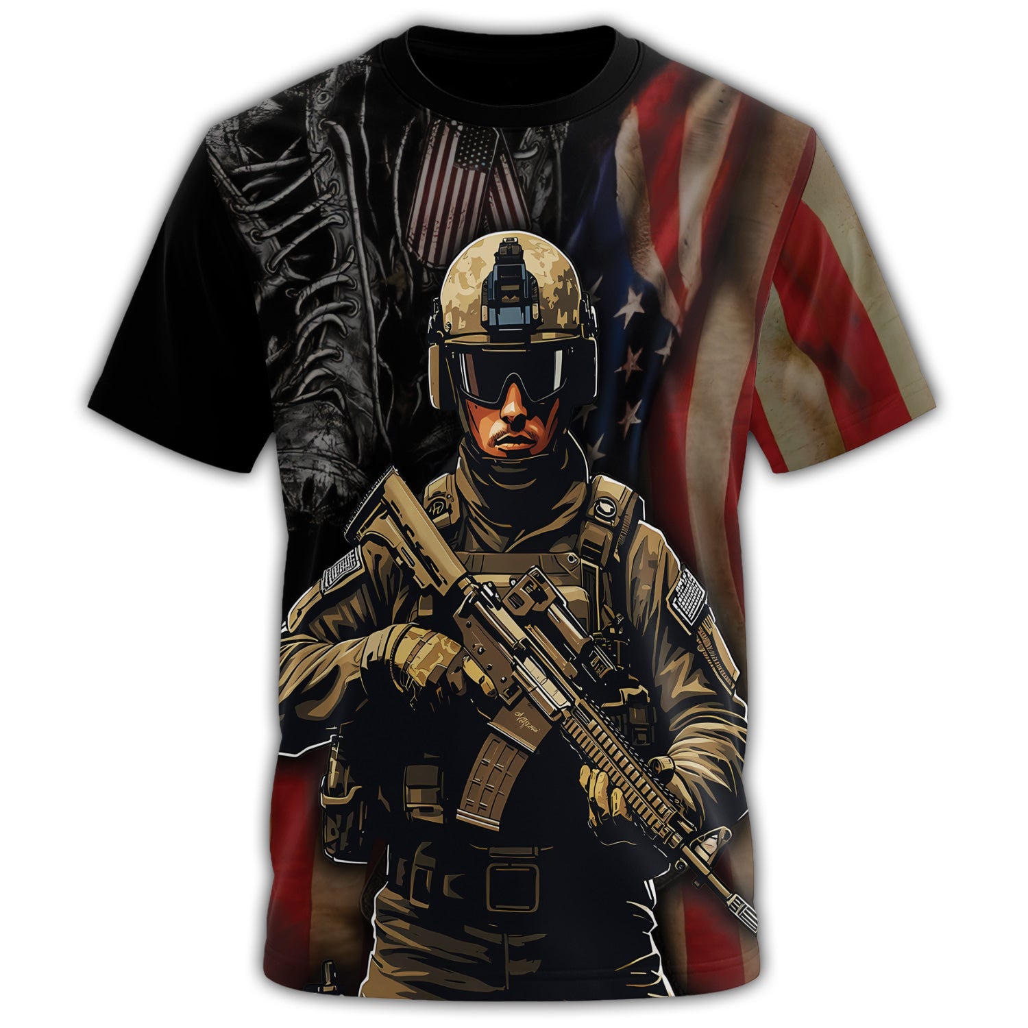 I Prefer Peace If Trouble All-over Print T-Shirt Secondary image
