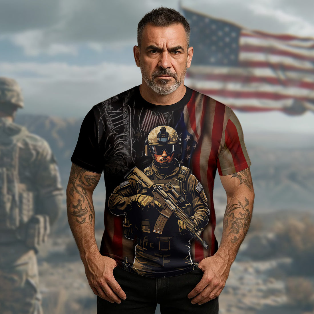 I Prefer Peace If Trouble Must Come Let It Be in My Time Proud U.S. Veteran All-over Print T-Shirt