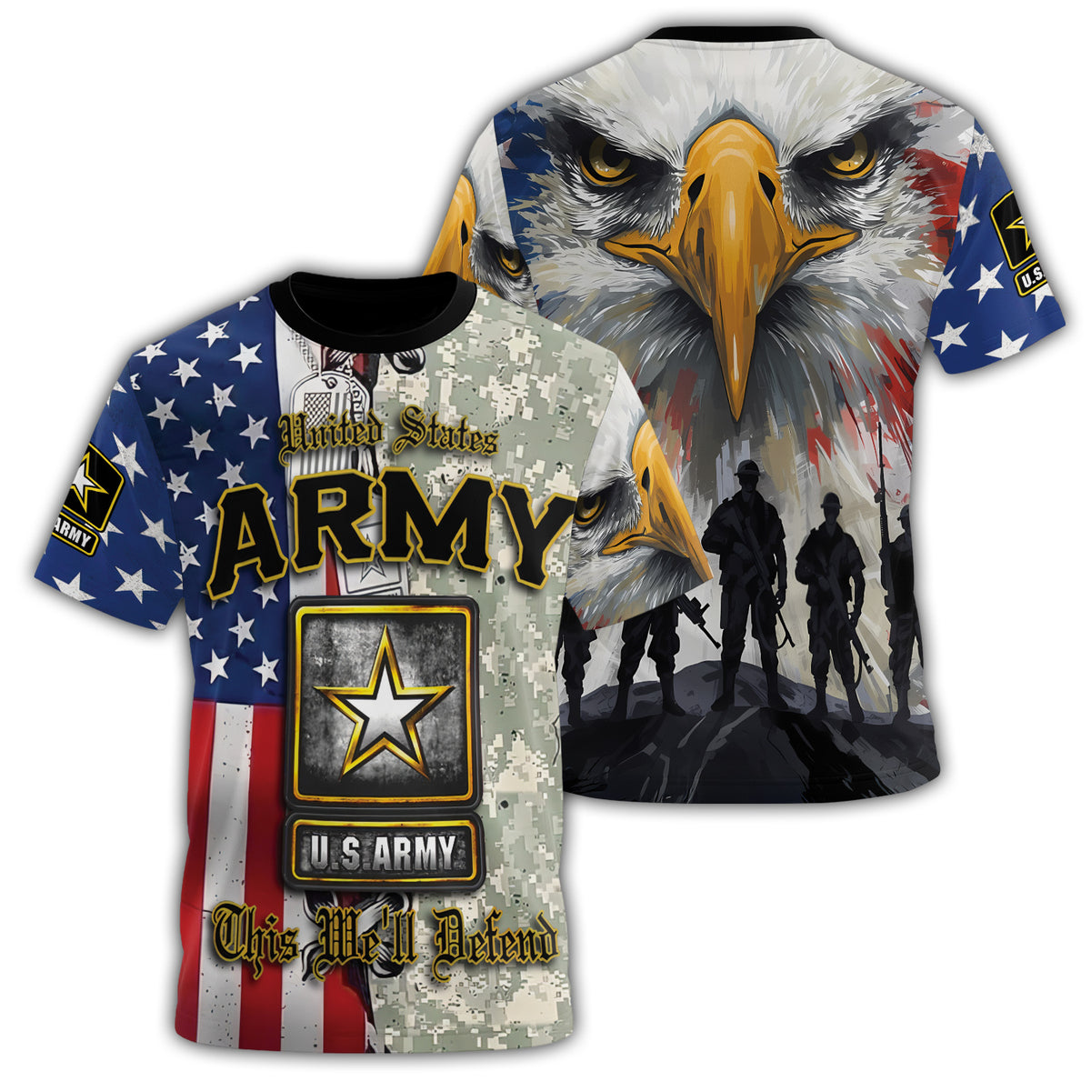 U.S. Army This We’ll Defend All-over Print T-Shirt Main image