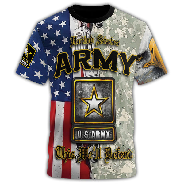 U.S. Army This We’ll Defend All-over Print T-Shirt