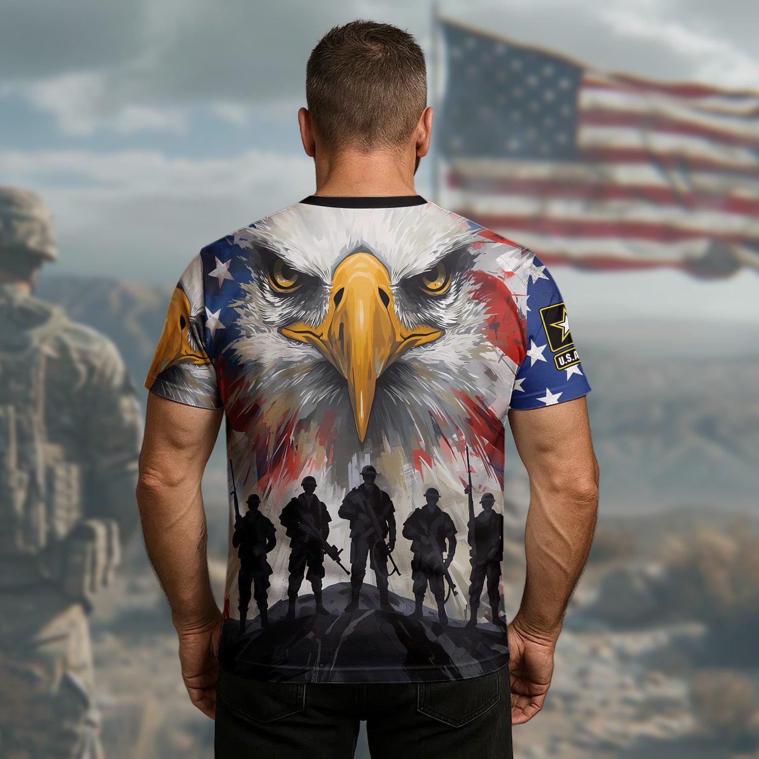 U.S. Army This We’ll Defend Proud Military Veteran Legacy of Honor Service All-over Print T-Shirt