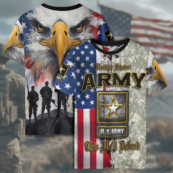 U.S. Army This We’ll Defend All-over Print T-Shirt