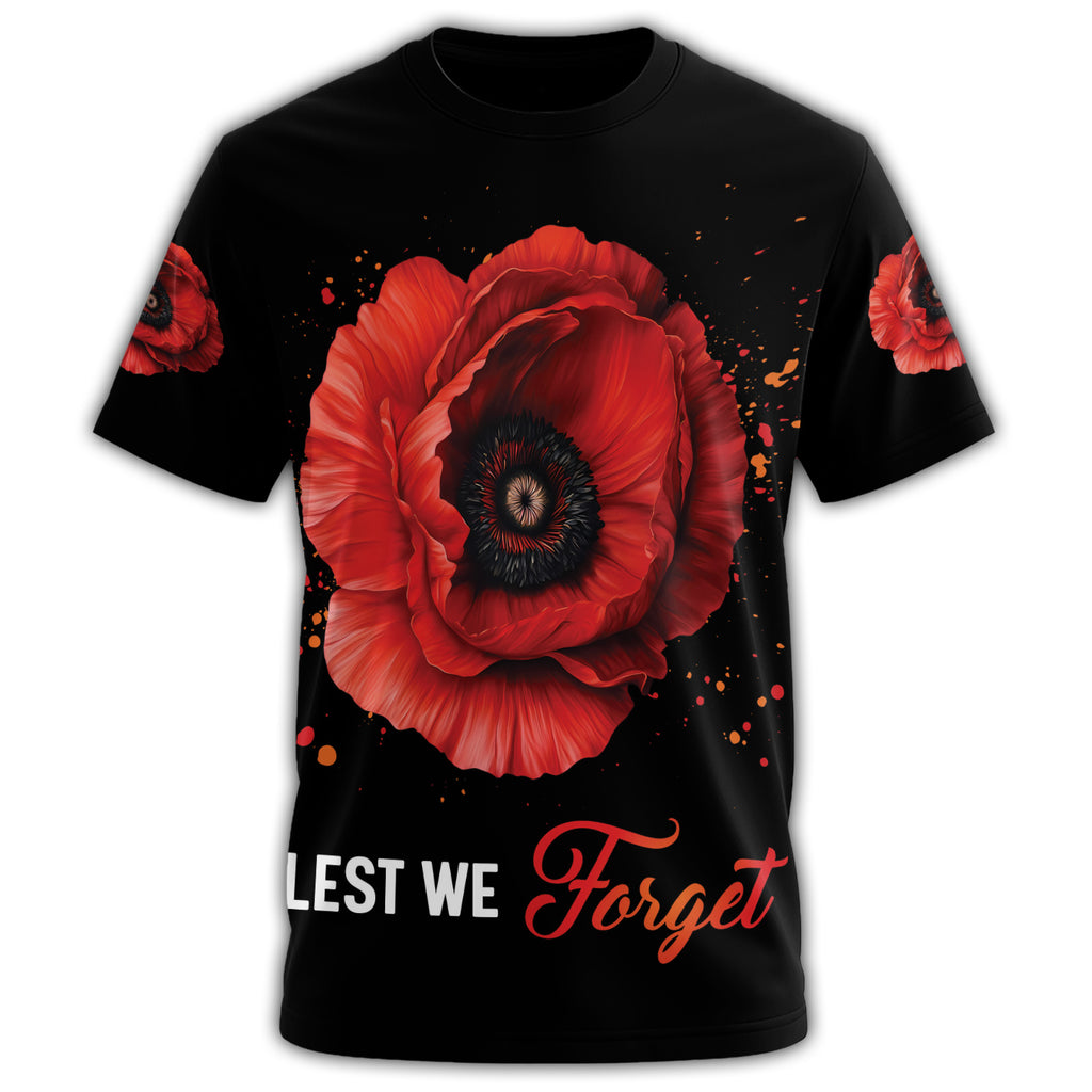 I Wear a Little Red Poppy All-over Print T-Shirt