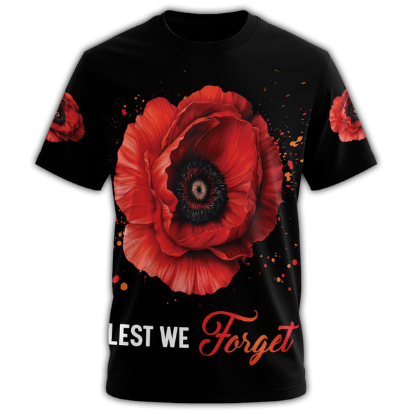 I Wear a Little Red Poppy All-over Print T-Shirt