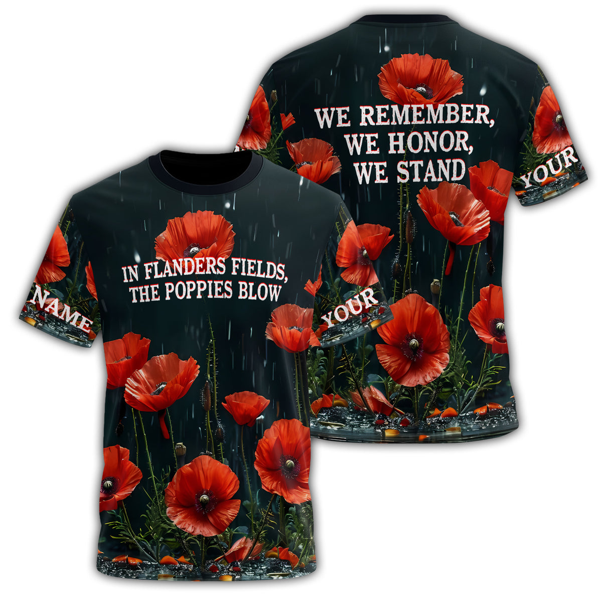 In Flanders All-over Print Personalized T-Shirt Main image
