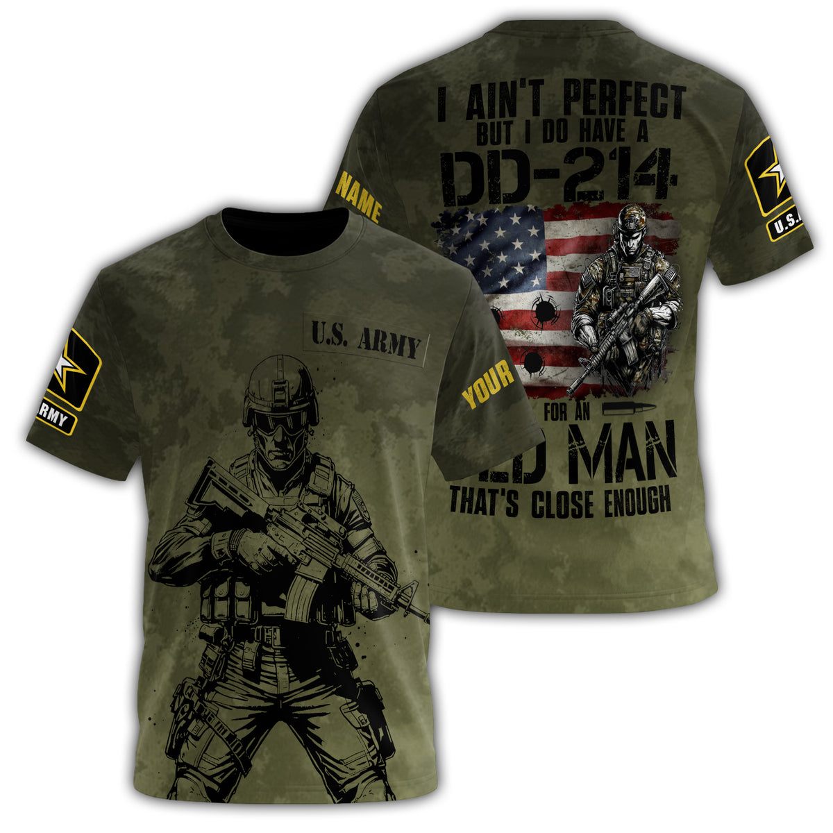 U.S. Army I All-over Print Personalized T-Shirt Main image