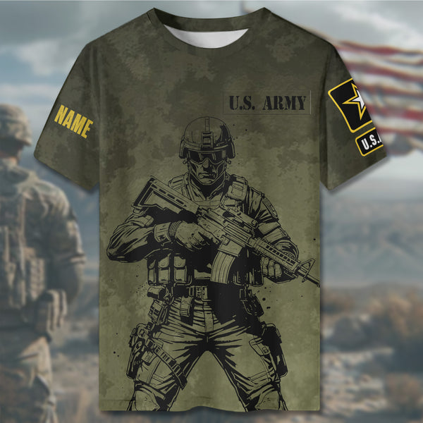 U.S. Army I Ain’t Perfect But I’ve Got a DD-214 All-over Print Personalized T-Shirt