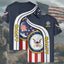 U.S. Navy Veteran Salty All-over Print T-Shirt