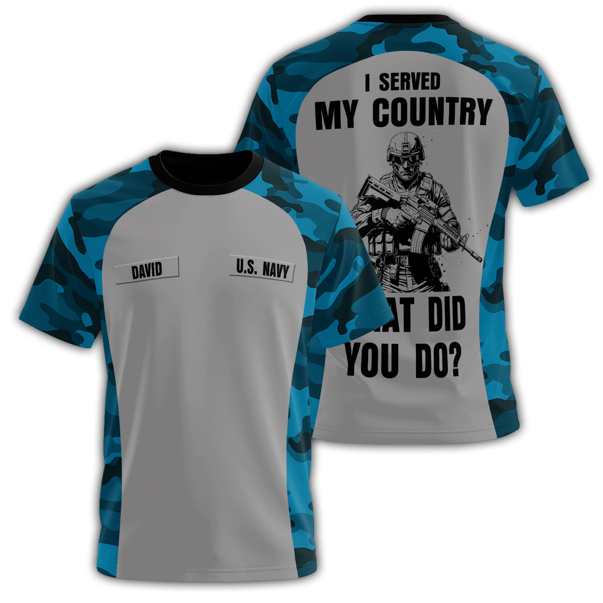 U.S. Navy I All-over Print Personalized T-Shirt Main image