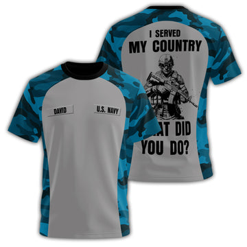 U.S. Navy I All-over Print Personalized T-Shirt