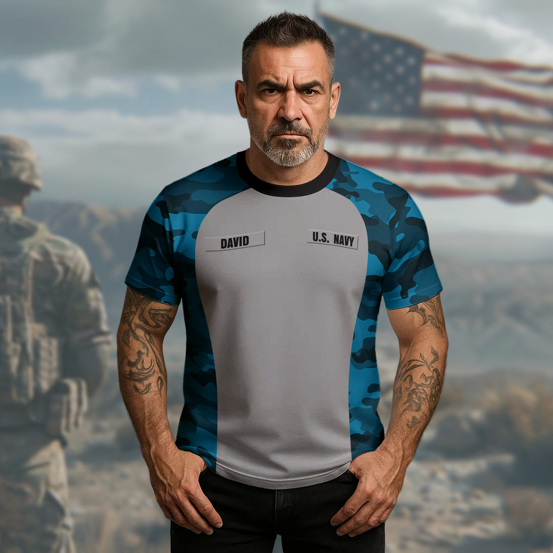 U.S. Navy I Served My Country What Did You Do? Proud Veteran Honor and Pride All-over Print Personalized T-Shirt