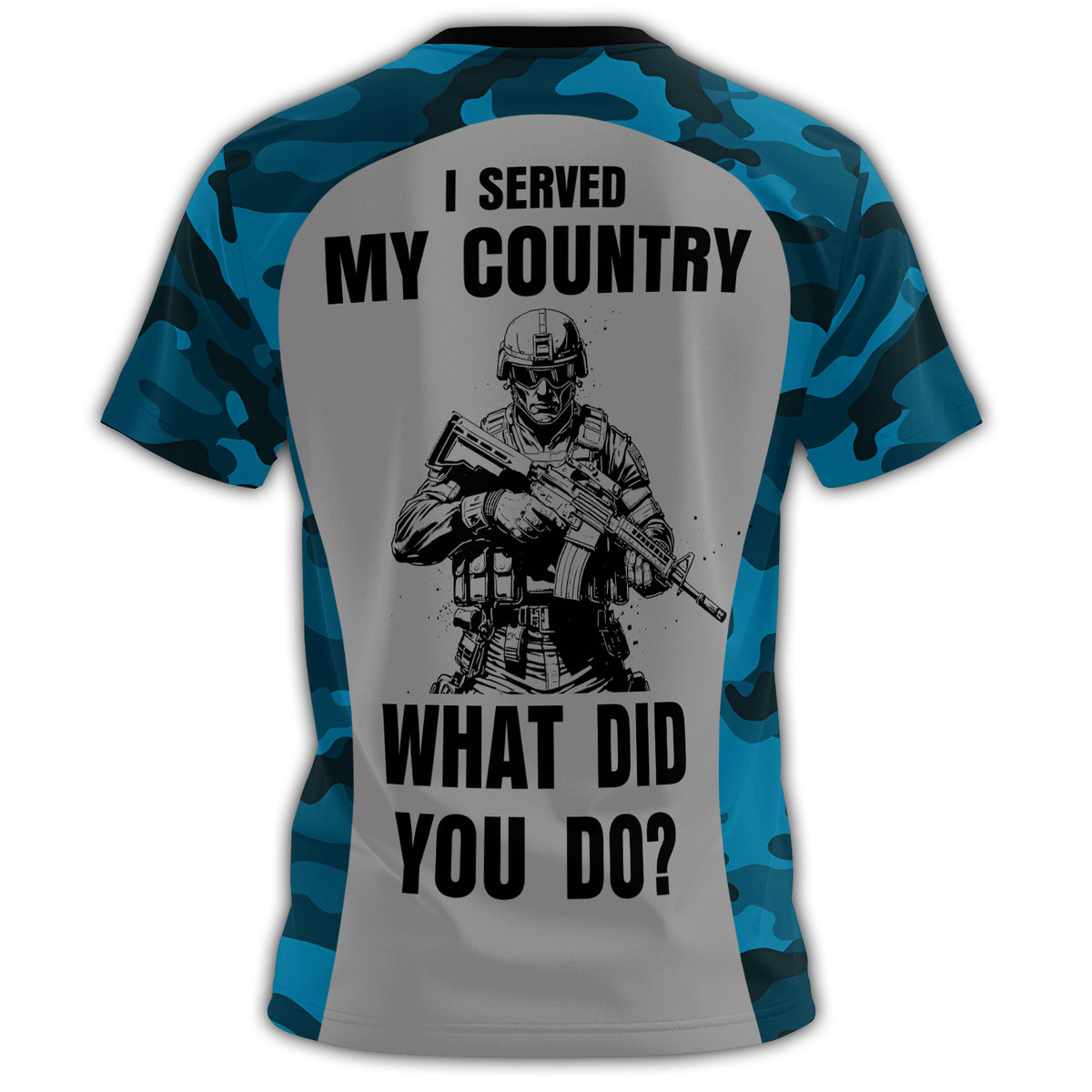 U.S. Navy I Served My Country What Did You Do? All-over Print Personalized T-Shirt