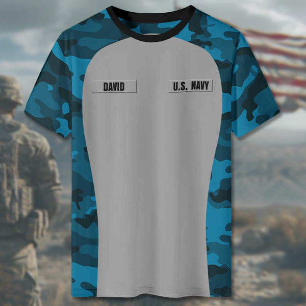 U.S. Navy I Served My Country What Did You Do? All-over Print Personalized T-Shirt