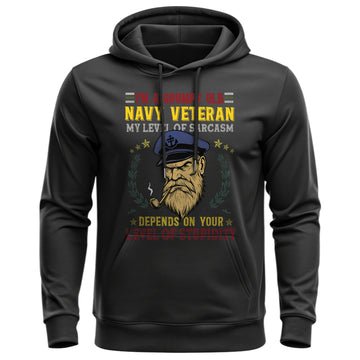 I'm a Grumpy Old Navy Veteran My Level of Hoodie