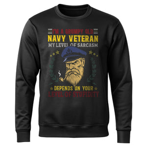 I'm a Grumpy Old Navy Veteran My Level Sweatshirt