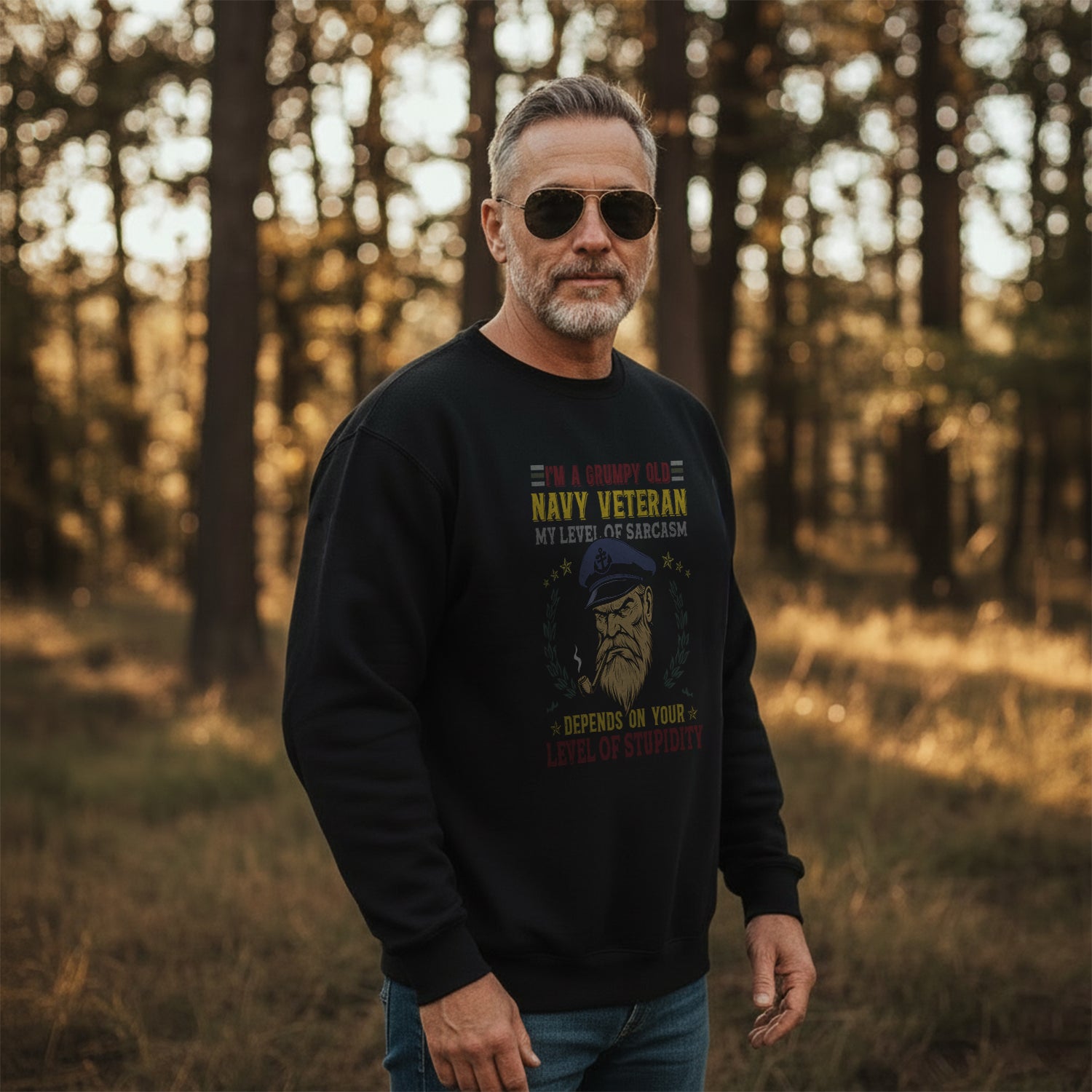 I'm a Grumpy Old Navy Veteran My Level Sweatshirt