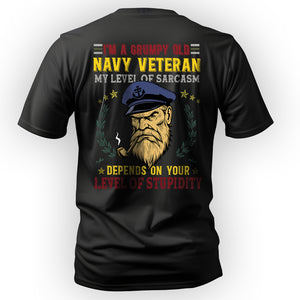 I'm a Grumpy Old Navy Veteran My Level of T-Shirt