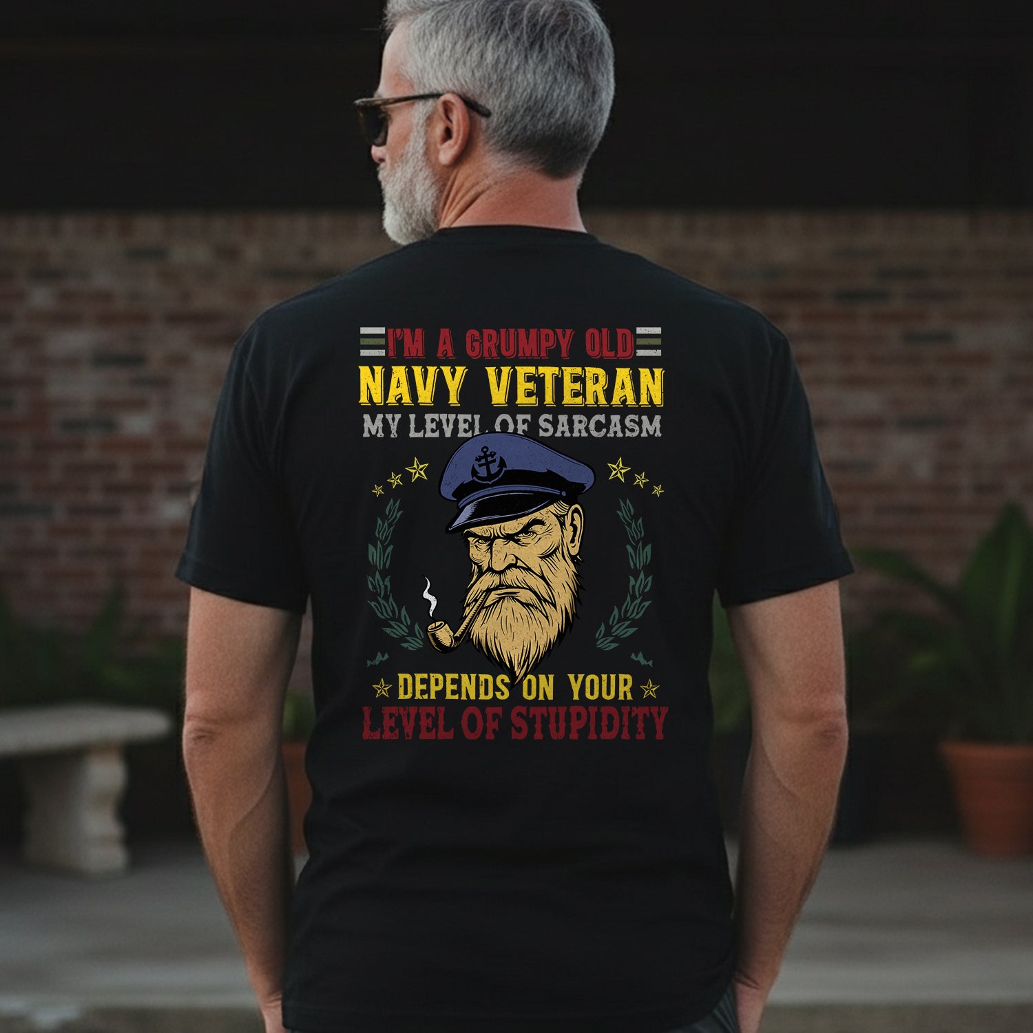 I'm a Grumpy Old Navy Veteran My Level of T-Shirt