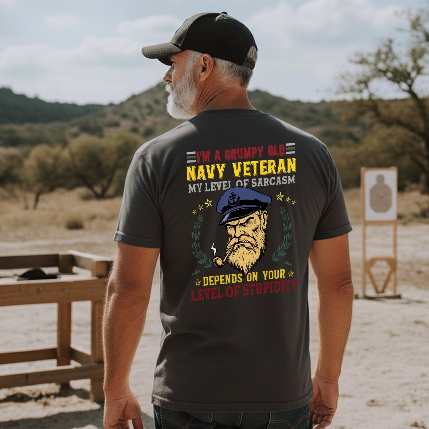 I'm a Grumpy Old Navy Veteran My Level of T-Shirt