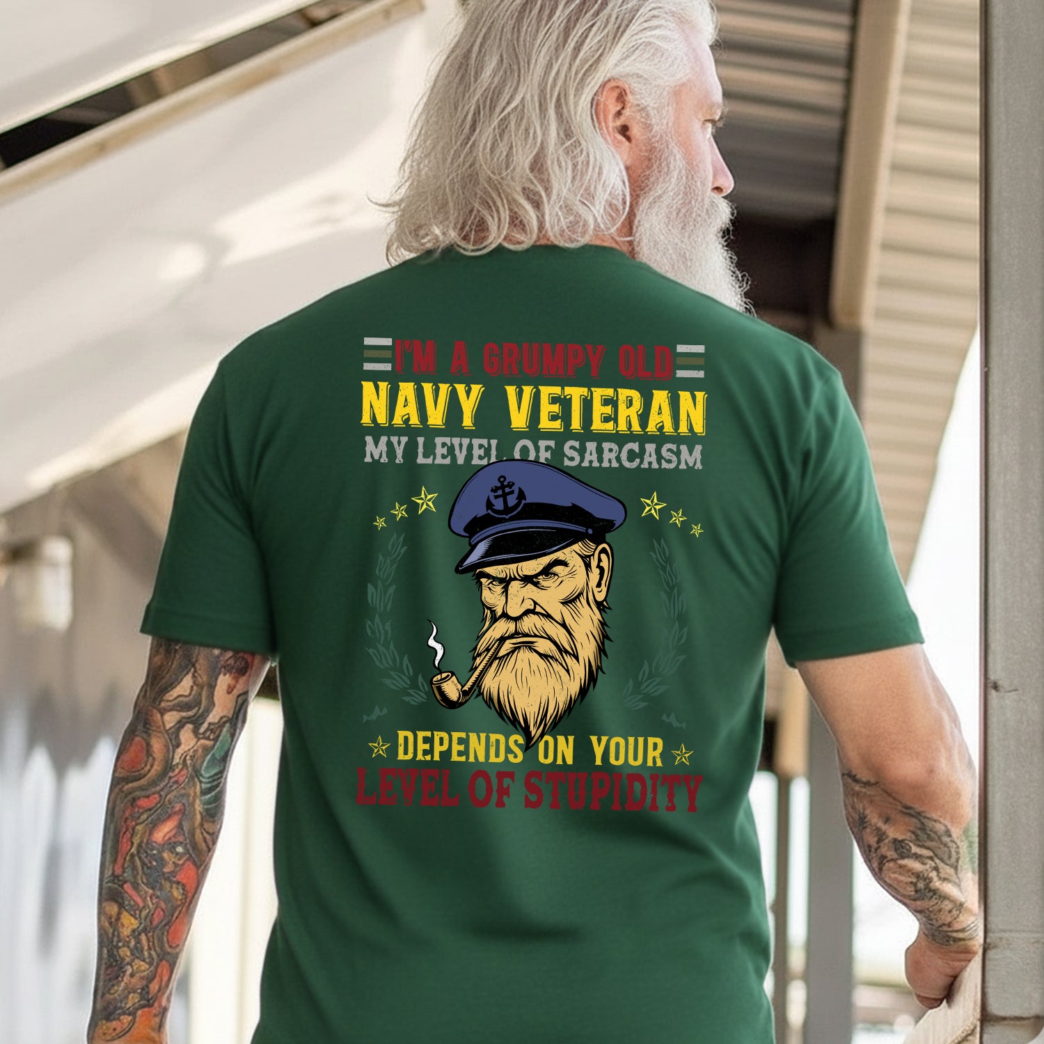I'm a Grumpy Old Navy Veteran My Level of T-Shirt